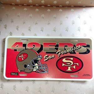 San Francisco 49ers NFL Vintage Booster / License Plate